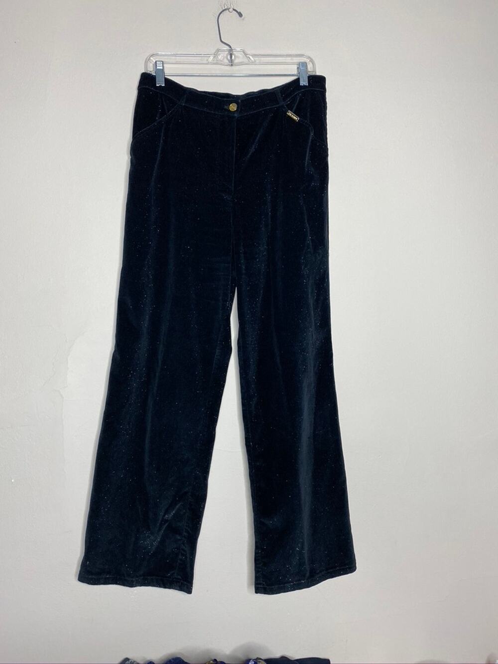 St. John Sport Black Glitter Dress Pants | Size 12
